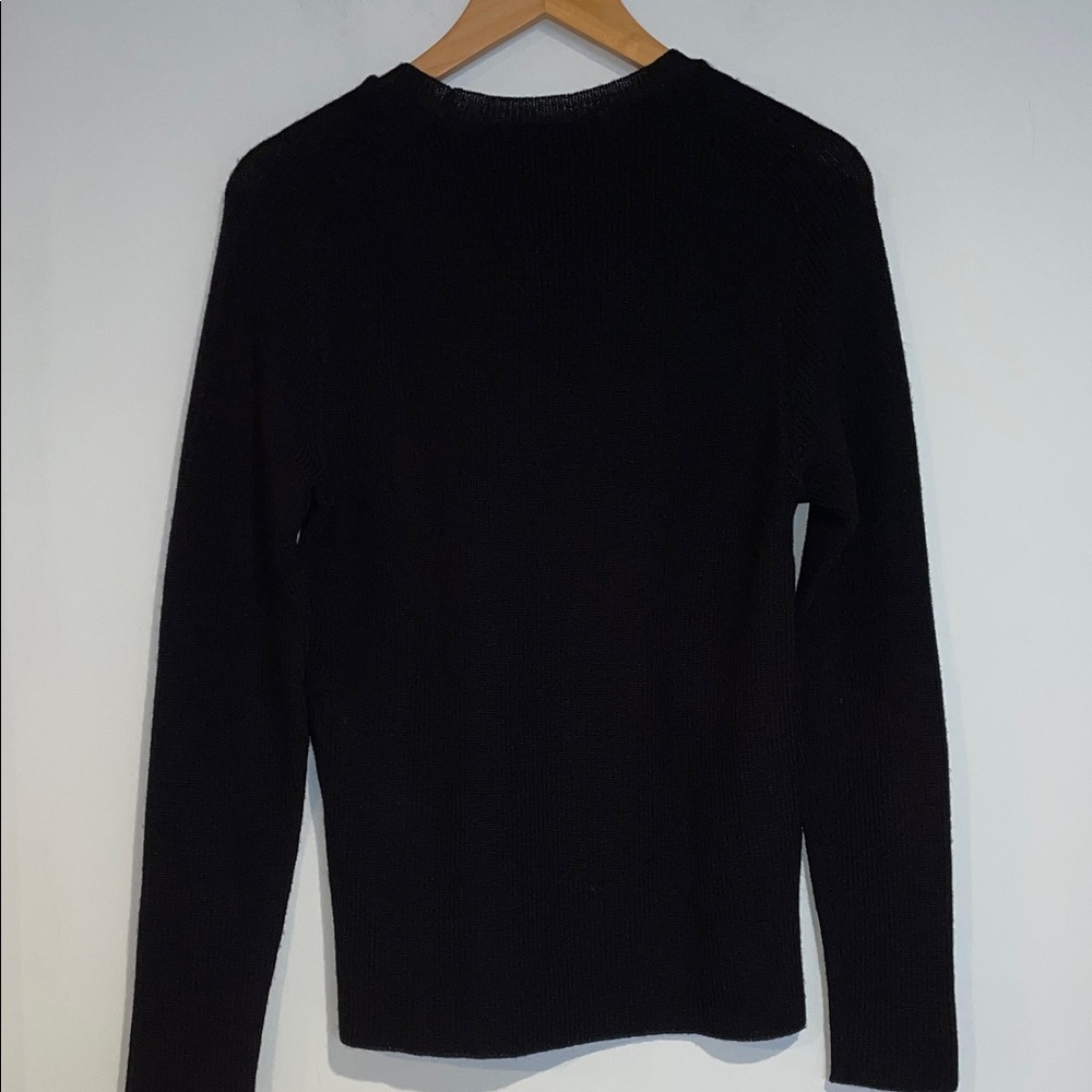 Balenciaga Women’s Black Crewneck Knit Sweater Sz Large - Picture 3 of 12